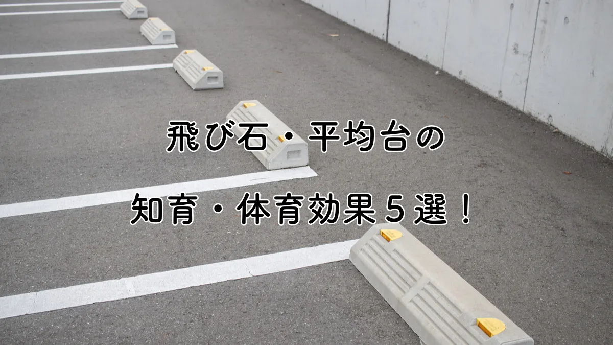 飛び石・平均台で育つ能力5選!知育・体育に役立てよう!